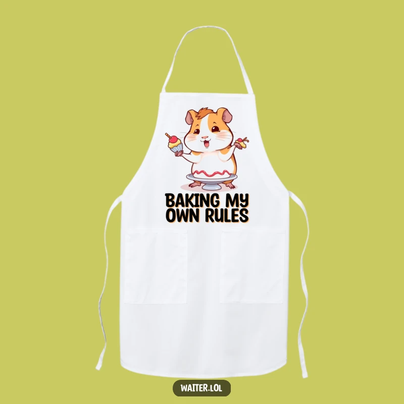 Funny Wobbly Guinea Pig Apron - Cook with Sweet Precision (or Not!)