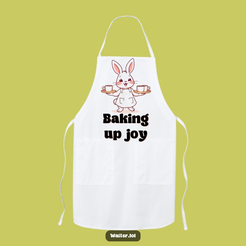 Funny Bunny Barista Apron - Cheerful Kitchen Gear for Coffee Lovers