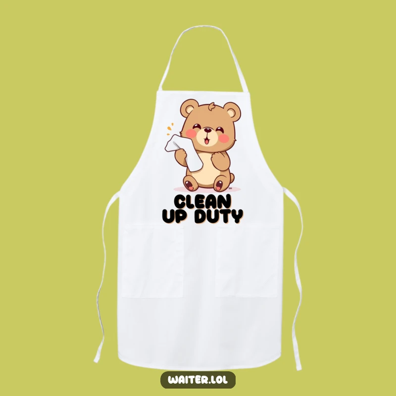 Funny Bear Apron: Serve with Enthusiasm and Charming Humor