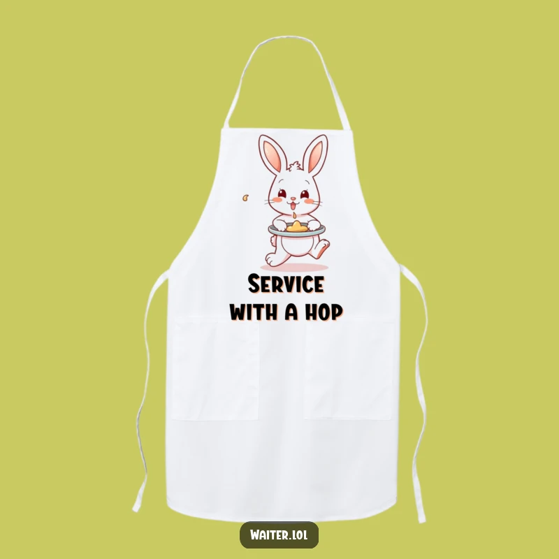 Funny Bunny Spill Control Apron: Cook with Confidence, Perfect Funny Gift!