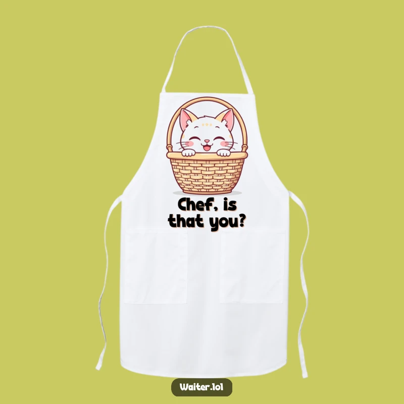 Funny Cat Napkin Apron - Cook with Cuteness and Caution