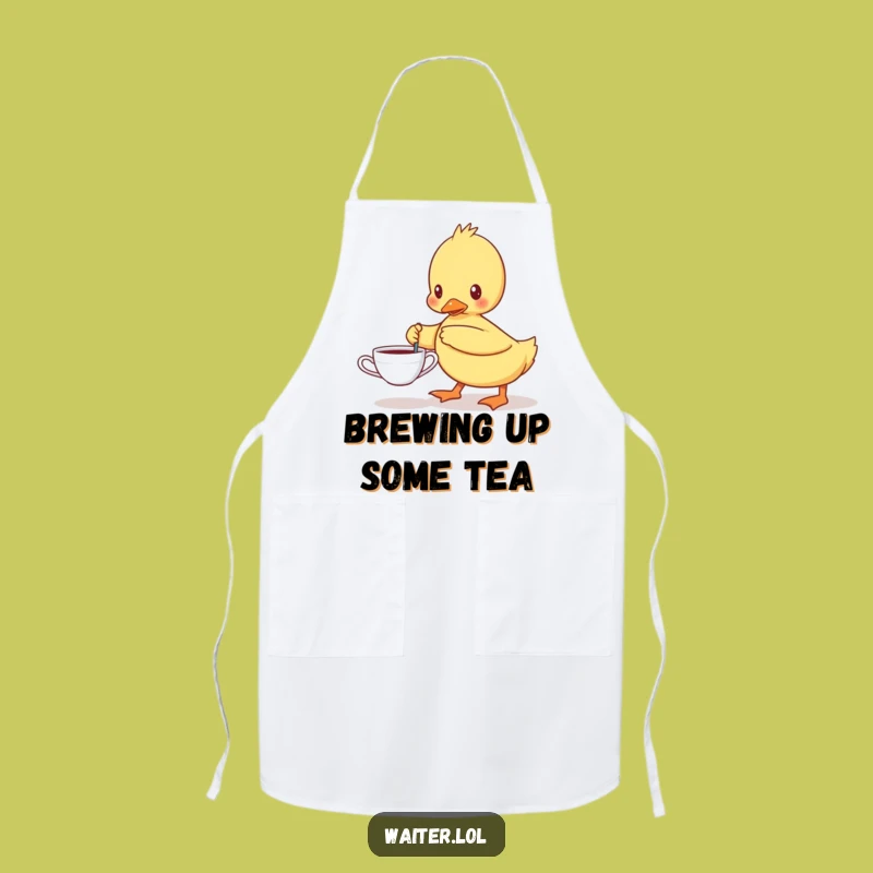 Funny Determined Duckling Apron - Cook with Purpose and Pizzazz