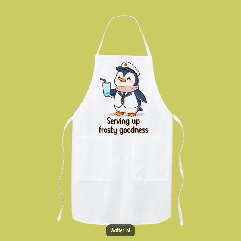 Funny Penguin Apron: Bartender's Choice, Perfect Gift for Drink Service