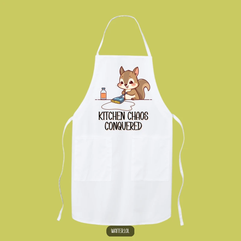 Funny Squirrel Cleaning Apron - Protect Your Clothes & Spark Laughter, Gift Idea!