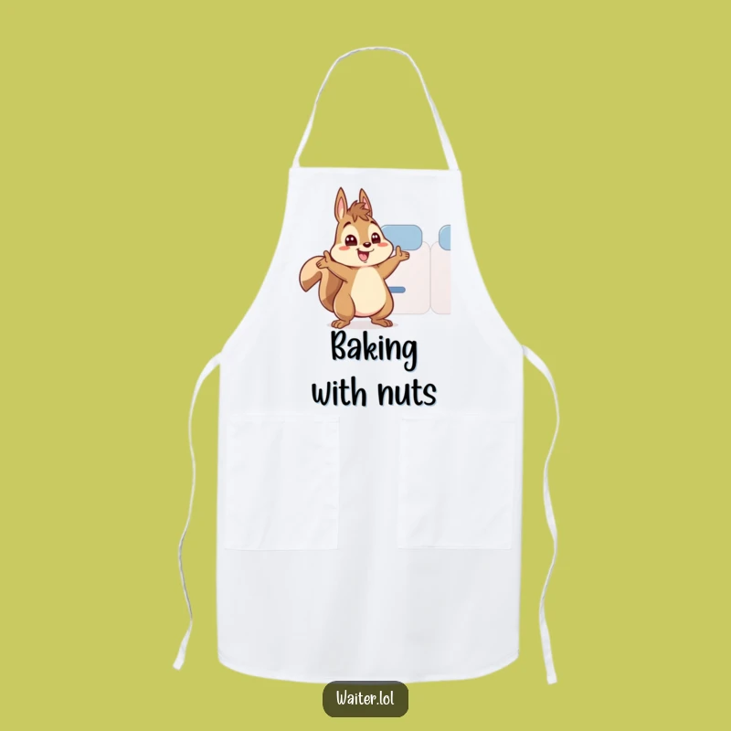 Funny Squirrel Tea Server Apron - Enthusiastic Kitchen Helper