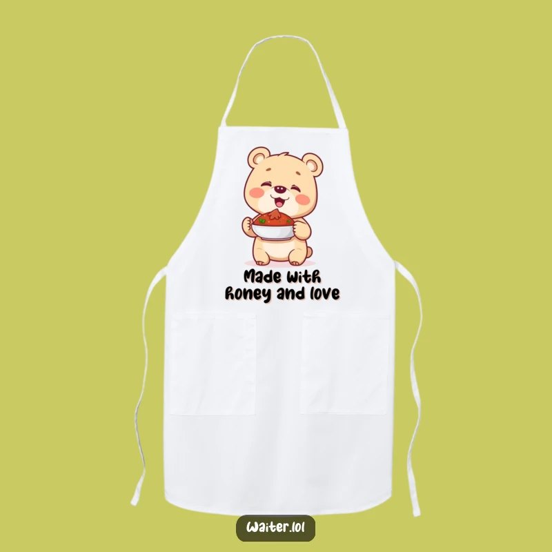 Funny Giggling Bear Cub Apron - Cook with Pride & Giggles!