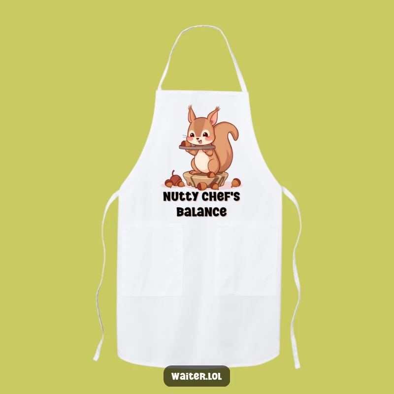 Funny Squirrel Acorn Apron: Cook Up Some Laughs in the Kitchen!