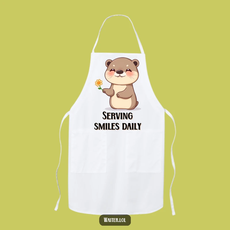 Funny Otter Apron: Cheerful Gifting Humor, Perfect Funny Gift