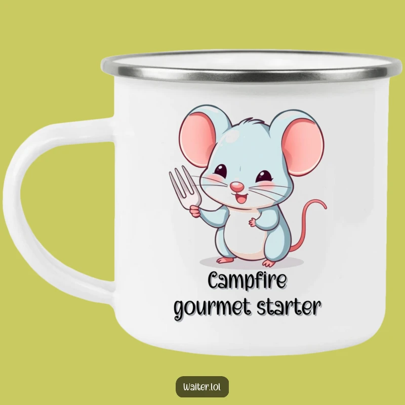 Durable Funny Mouse Nodding Camping Mug: Adventure with Polite, Humorous Style