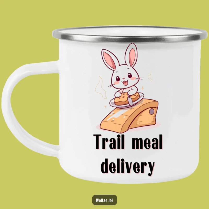 Durable Funny Bunny Food Delivery Camping Mug - Outdoor Speed & Cheer