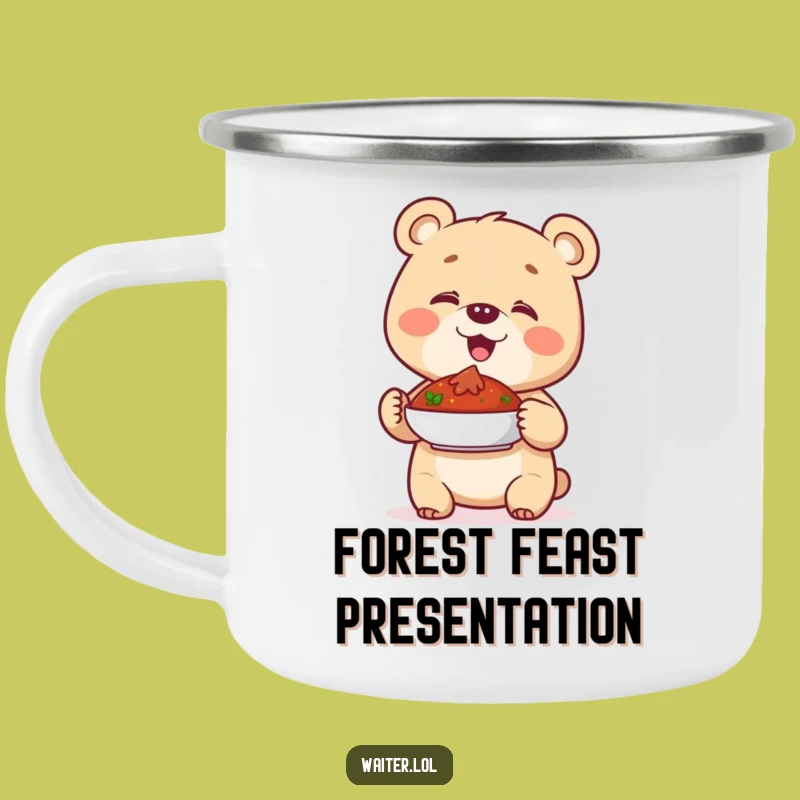 Funny Giggling Bear Cub Camping Mug - Adventure with Proud Giggles!