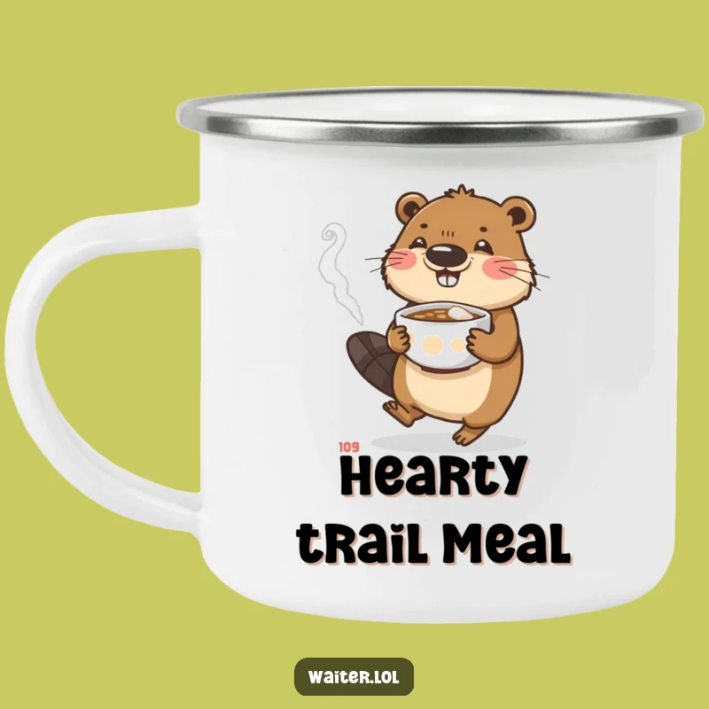Funny Beaver Camping Mug: Carry Your Warm Drinks with Dedication