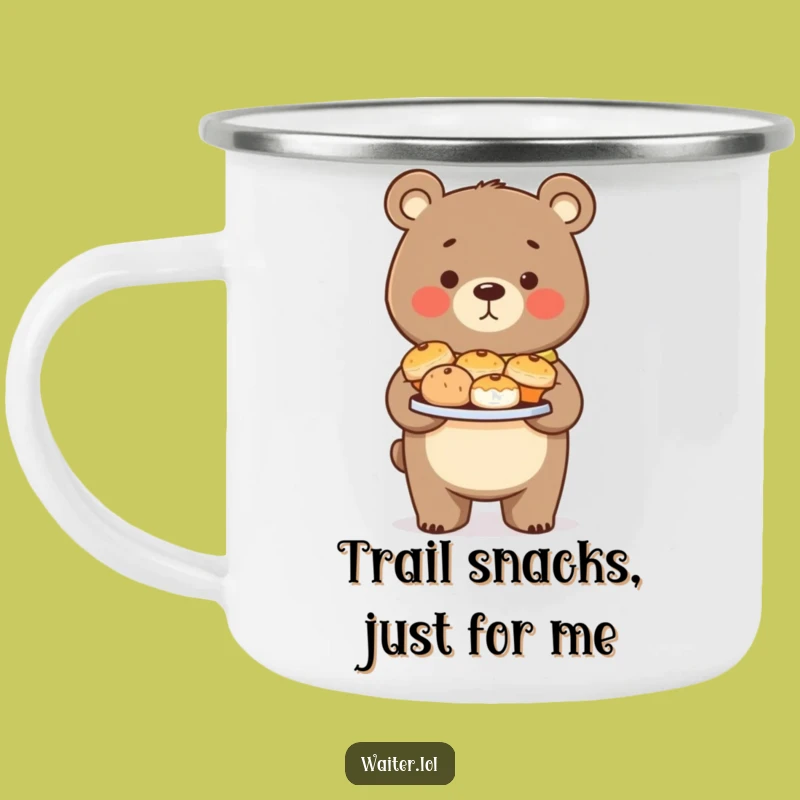 Funny Bear Pastry Camping Mug: Durable & Proud, Perfect Outdoor Baker Gift