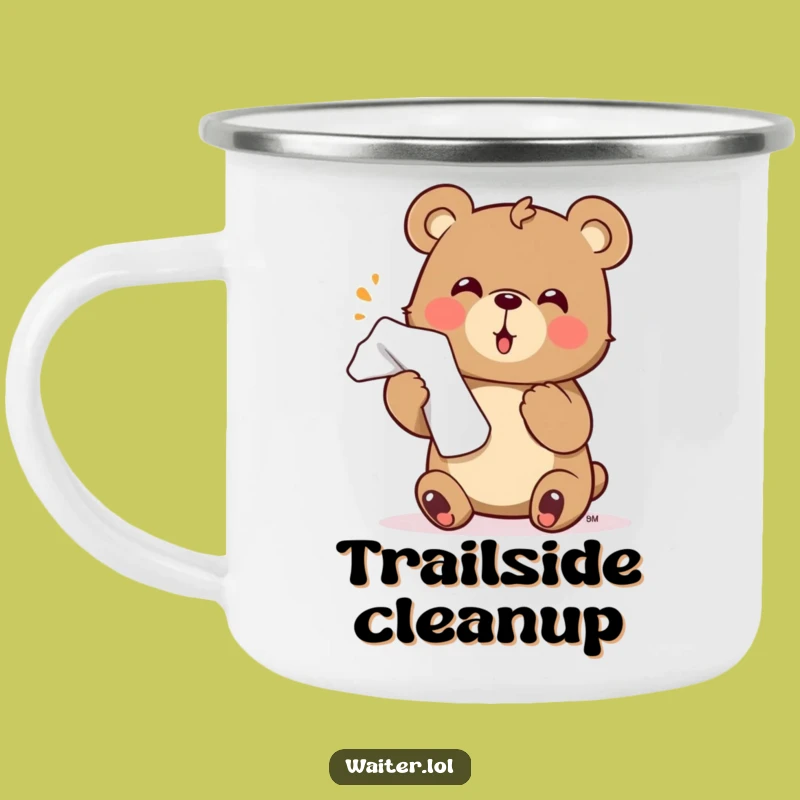 Funny Bear Camping Mug: Enthusiastic Sips and Trail Hospitality