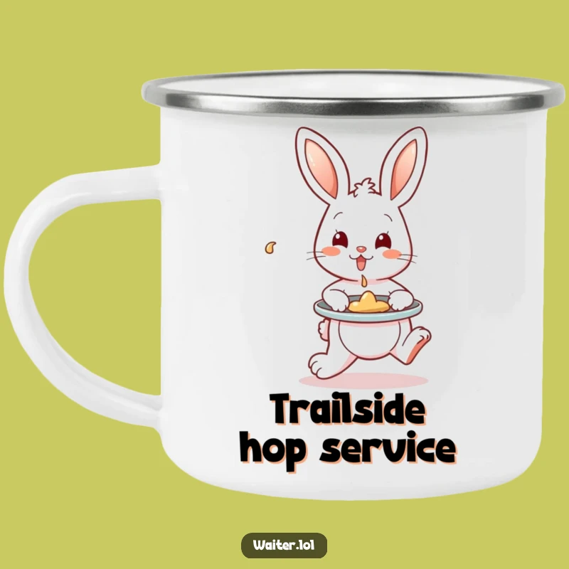 Funny Bunny Spill Mug Camping Mug: Adventure Brew, Perfect Funny Gift for Hikers!