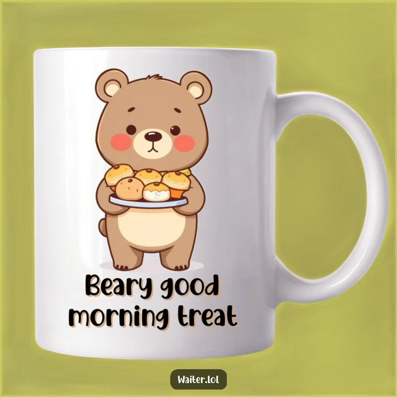 Funny Bear Pastry Chef Mug: Proud Baker Design, Perfect Treat Gift