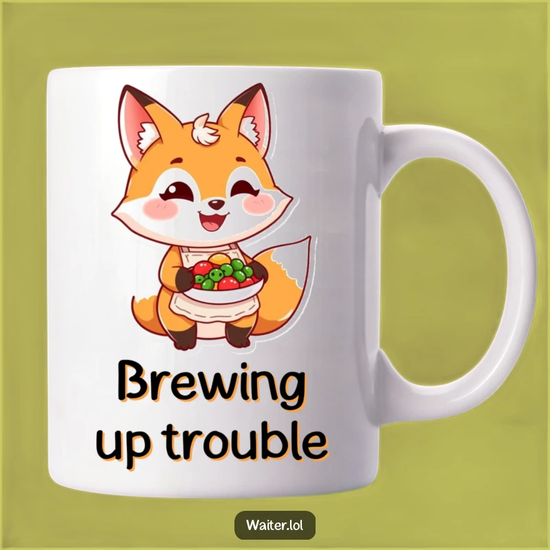 Funny Grinning Fox Chef Mug - Culinary Masterpiece Gift for Foodies!