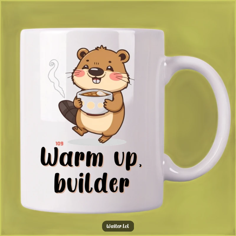 Funny Beaver Bowl Mug: Carry Your Coffee with Dedicated Humor