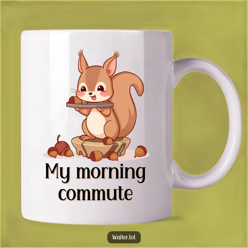 Funny Squirrel Acorn Tray Mug: A Hilarious Gift for Nutty Friends!