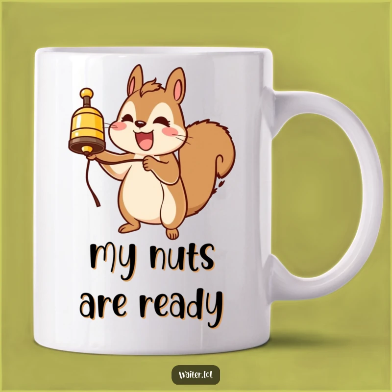 Funny Squirrel Service Bell Mug: A Cheerful Gift for Amazing People