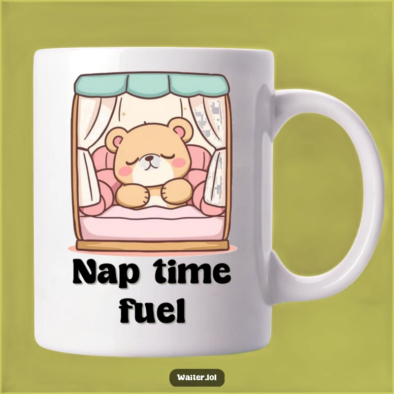 Funny Sleepy Bear Mug: Cozy Nap Time Humor, Perfect Relaxing Gift