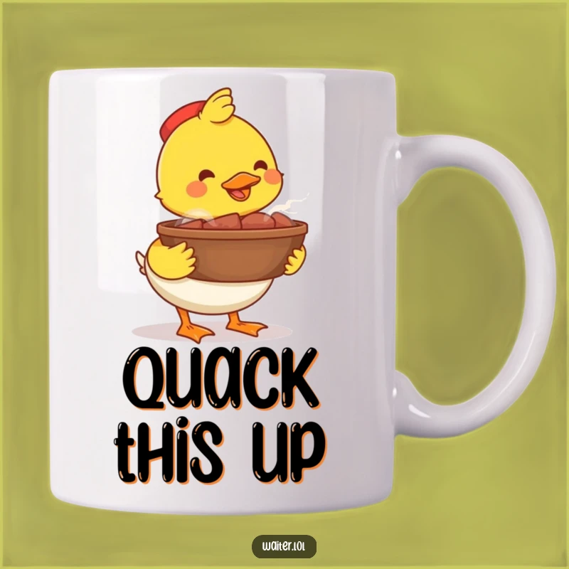 Funny Happy Duck Bowl Mug: Proudly Carrying Deliciousness Daily