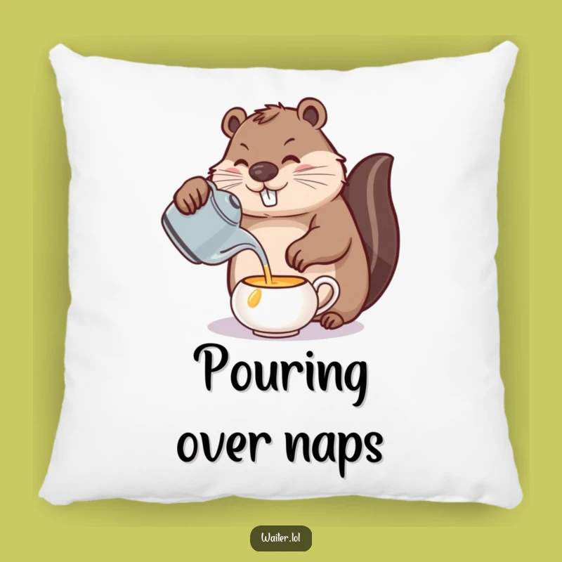 Comfortable Funny Beaver Pillow: Precision Comfort for Your Home