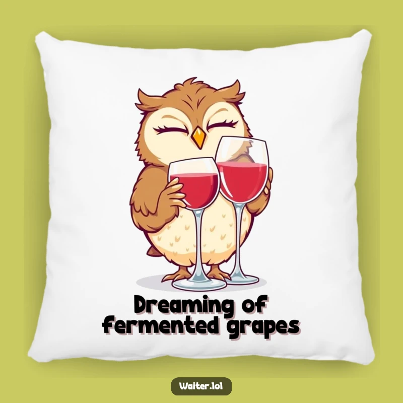 Comfy Funny Giggling Owl Pillow: Snuggle Up with a Wink and a Smile