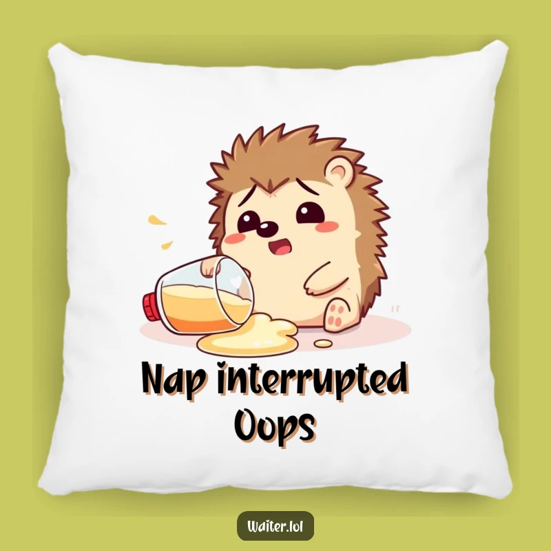 Funny Hedgehog Spill Pillow: Cozy Up with This Hilarious Accent!