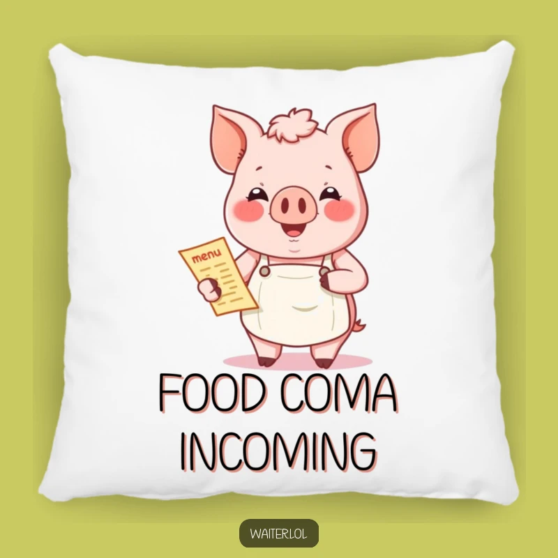 Funny Pig Chef Pillow: Cozy Comfort, Perfect Gift for Foodies