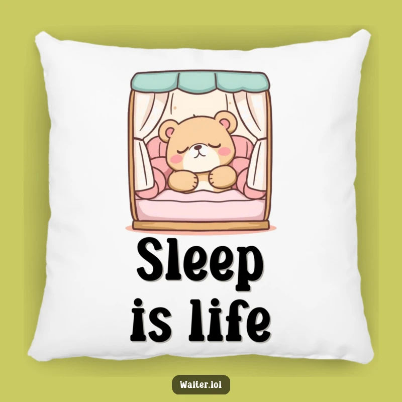 Funny Sleepy Bear Pillow: Comfy Cushion for Ultimate Relaxation