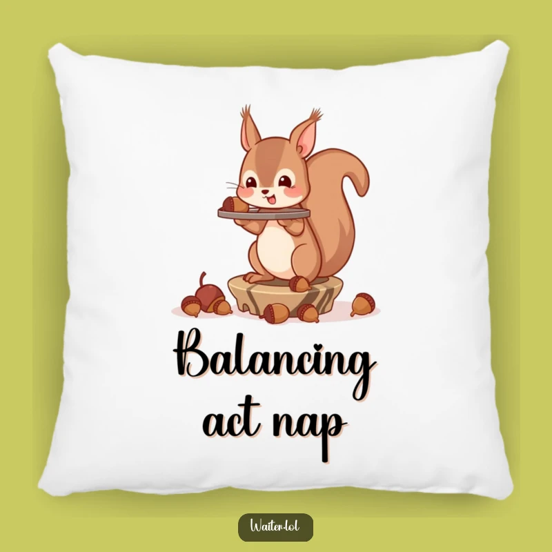 Funny Squirrel Acorn Pillow: Cozy Up with This Hilarious Accent!