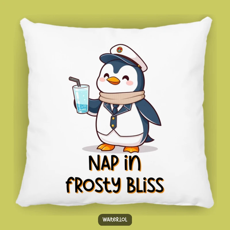 Funny Penguin Drink Pillow: Cozy Comfort, Perfect Gift for Cool Decor