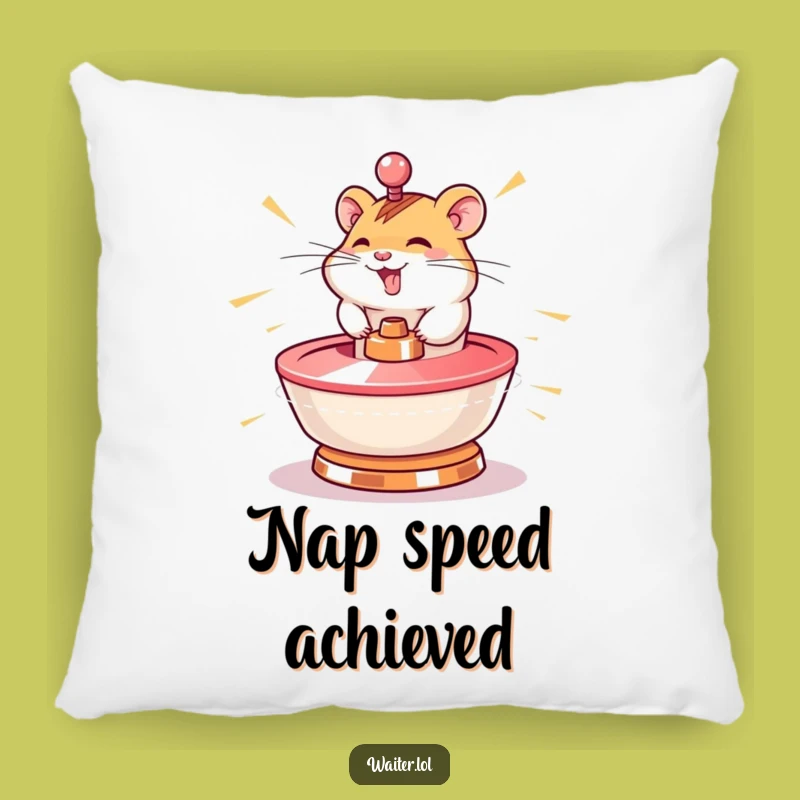 Funny Hamster Pillow: Cozy Comfort with Giggling Speed Humor
