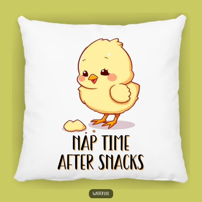 Comfy Funny Chick Pecking Pillow: Soft & Humorous Accent