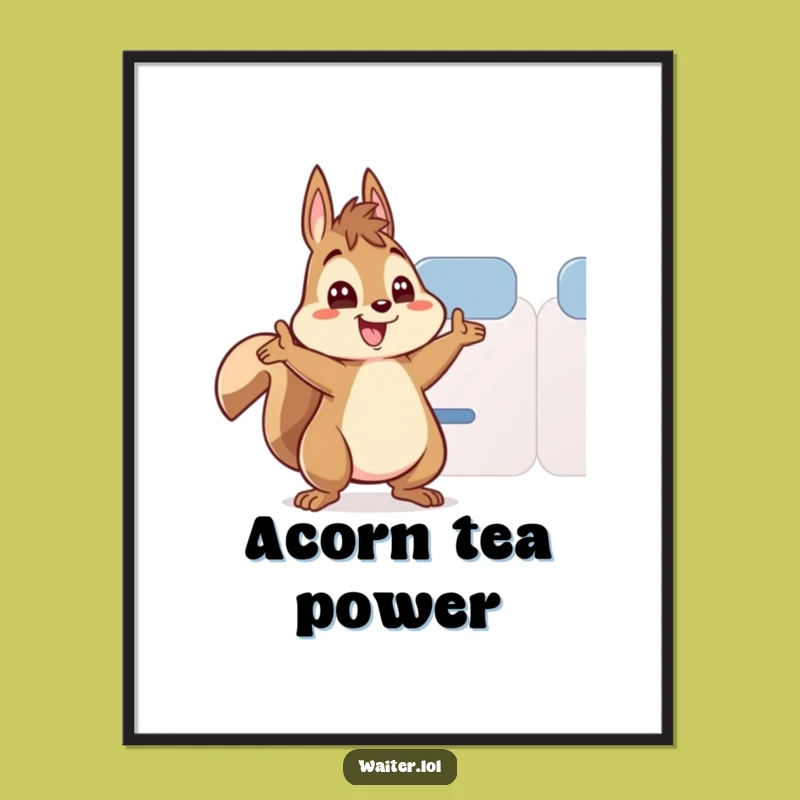 Funny Squirrel Tea Refill Digital Art - Wide Eyed Fun