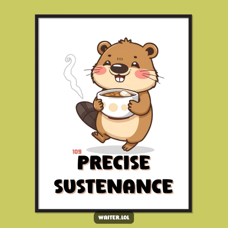 Funny Beaver Digital Art: Dedicated Humor for Your Walls