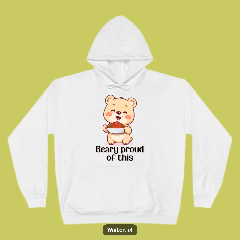 Funny Giggling Bear Cub Hoodie - Cozy & Hilarious Gift for All!