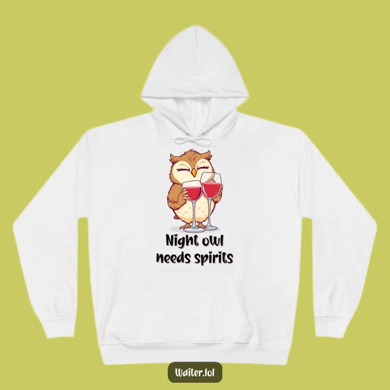 Cozy Funny Giggling Owl Hoodie: Keep Warm with a Wink and a Smile