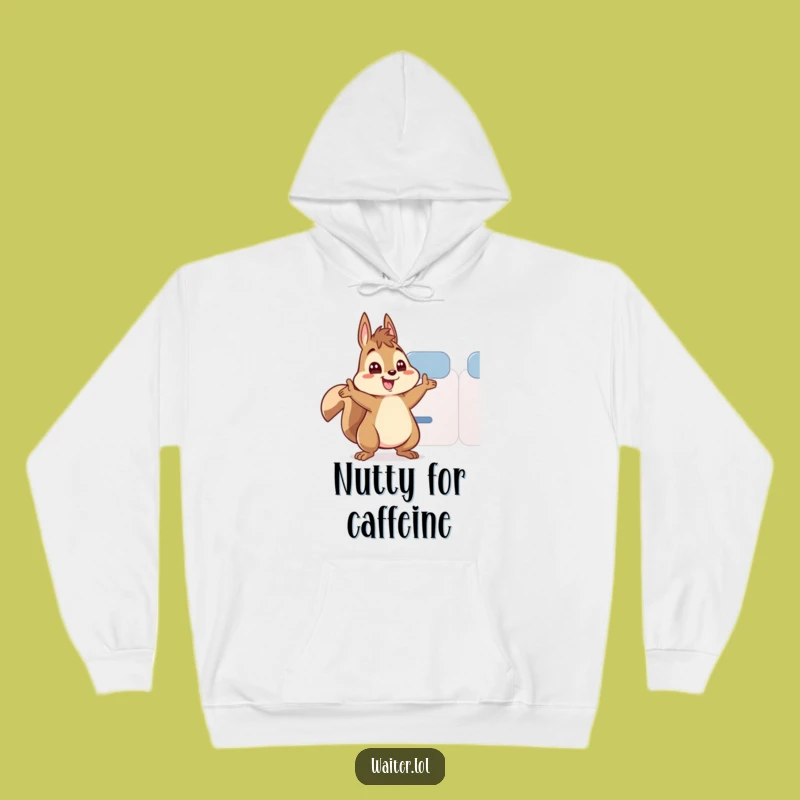 Cozy Funny Squirrel Tea Hoodie - Wide Eyed Warmth