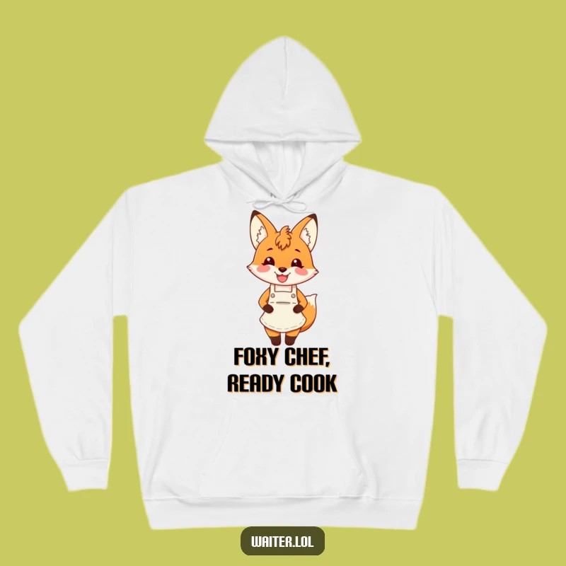 Funny Fox Apron Hoodie: Cozy Fox Smiles, Warm Hug Gift