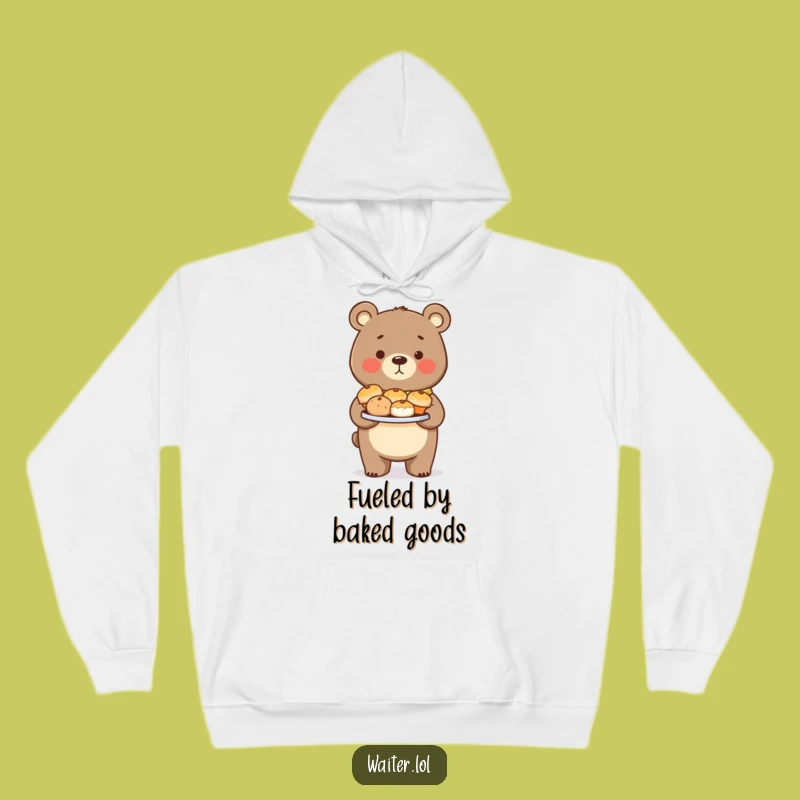 Funny Bear Pastry Hoodie: Cozy Comfort, Perfect Gift for Bakers