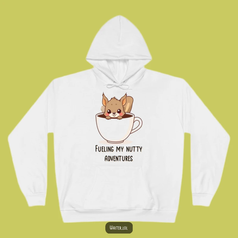 Funny Squirrel Hoodie: Cozy & Hilarious Peeking Design, Great Gift