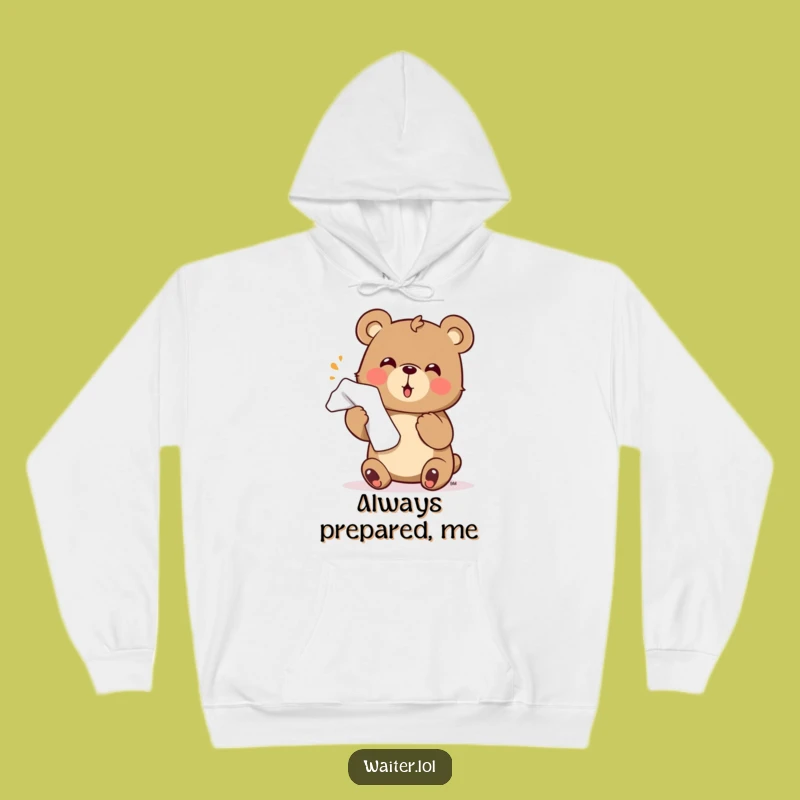 Funny Bear Hoodie: Cozy Comfort with Enthusiastic Hospitality