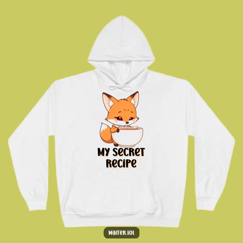 Funny Fox Chef Hoodie: Cozy & Curious Fox, Warm Culinary Gift!