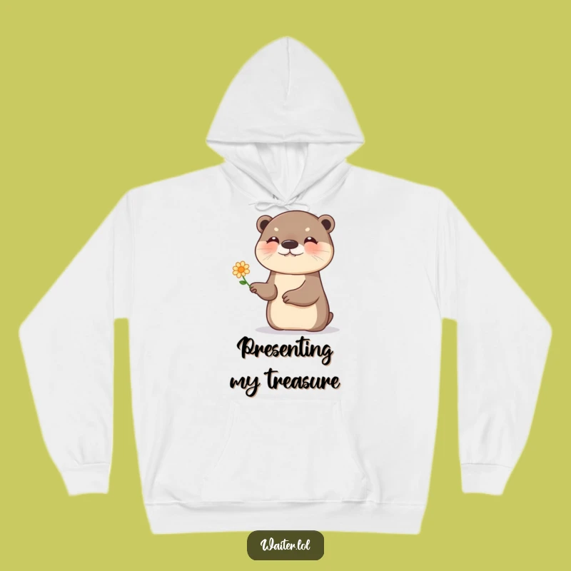 Funny Otter Flower Hoodie: Cozy & Joyful Sweatshirt, Perfect Gift