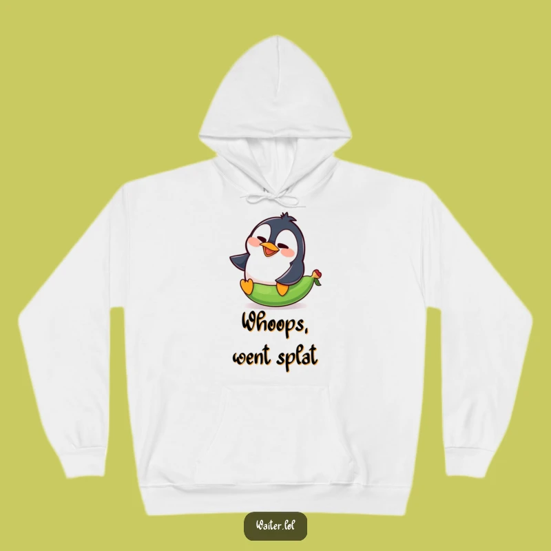 Funny Penguin Pea Slip Hoodie: Comical Squawk Comfort, Warm Laughs