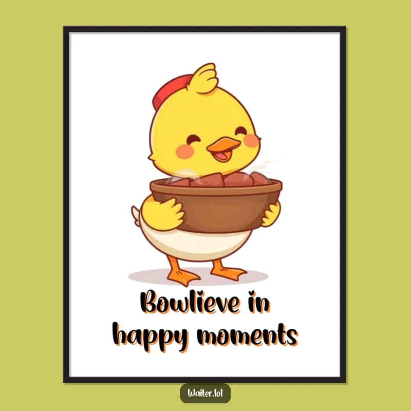 Free Printable Wall Art: Happy Duck's Bounty - Funny & Joyful Downloadable Decor