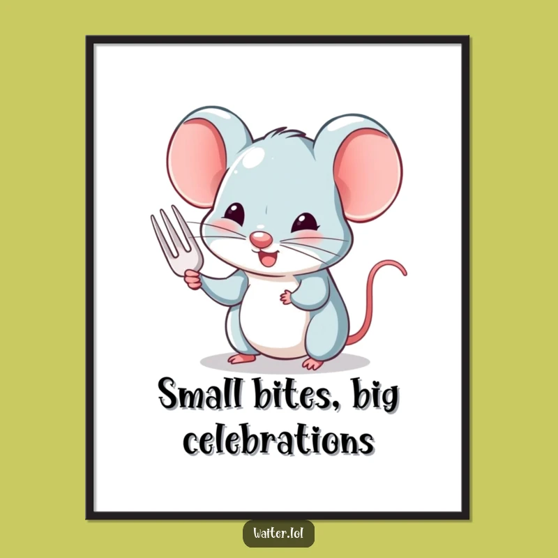 Charming Mouse Etiquette Free Printable - Cute Whimsical Downloadable Art