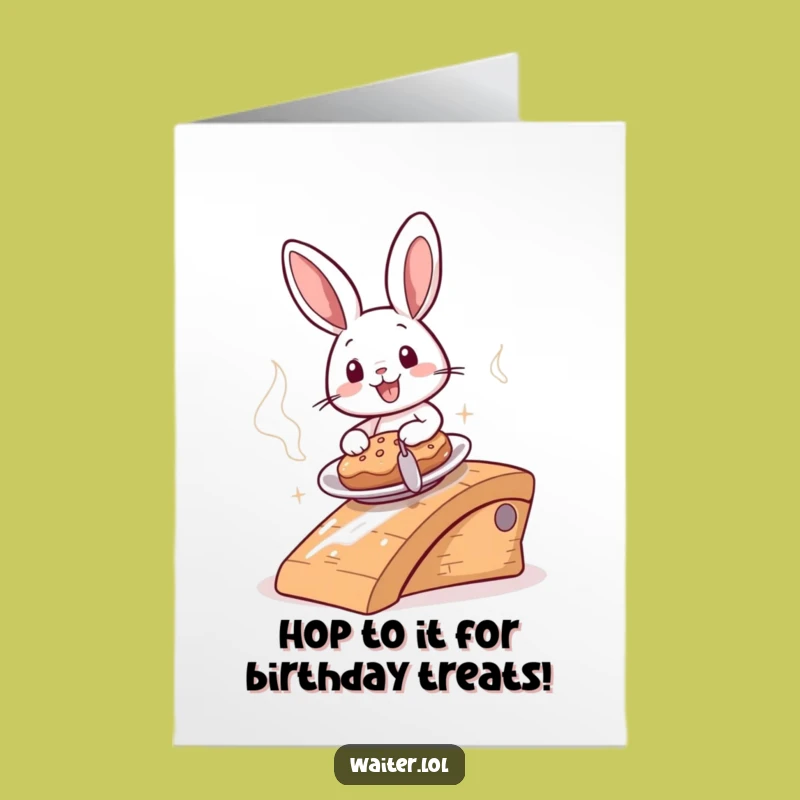 Bunny Delivery Birthday Card: Free Printable, Speedy Funny Downloadable Gift!